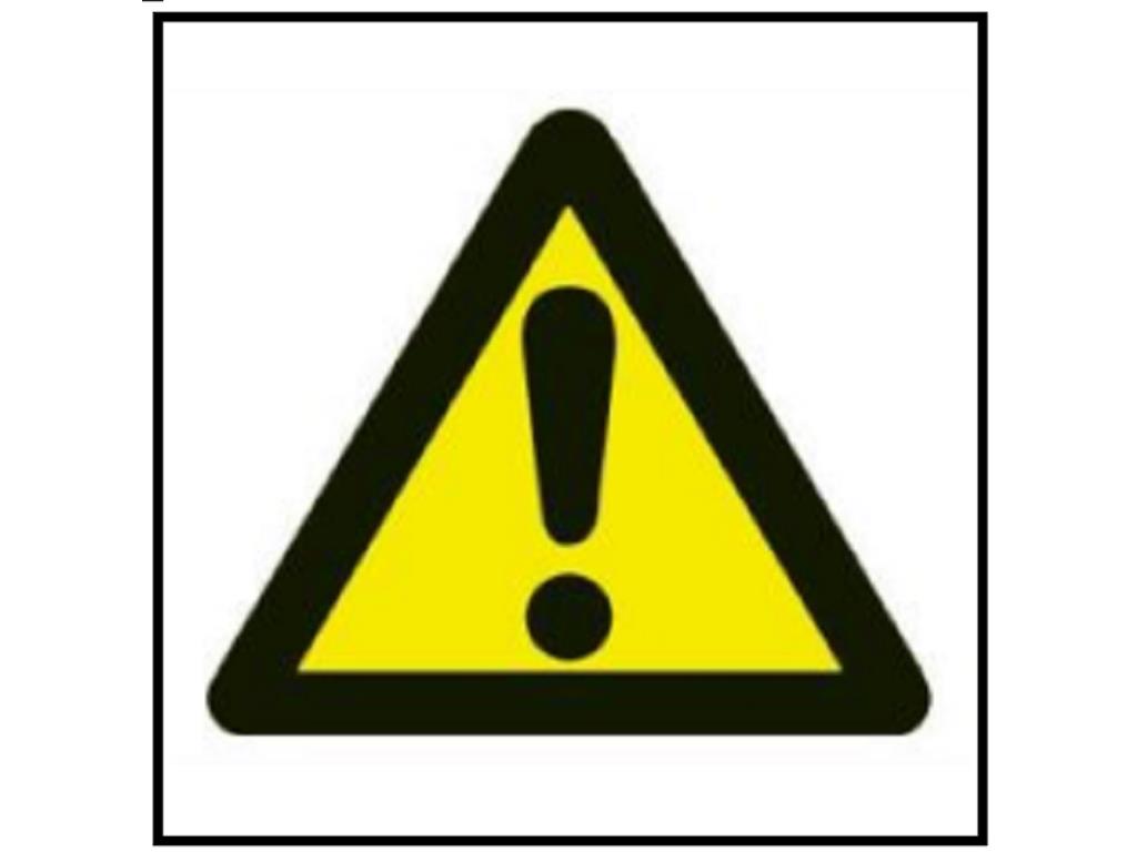 A1 - Tamanho: 150x150mm - Alerta Geral