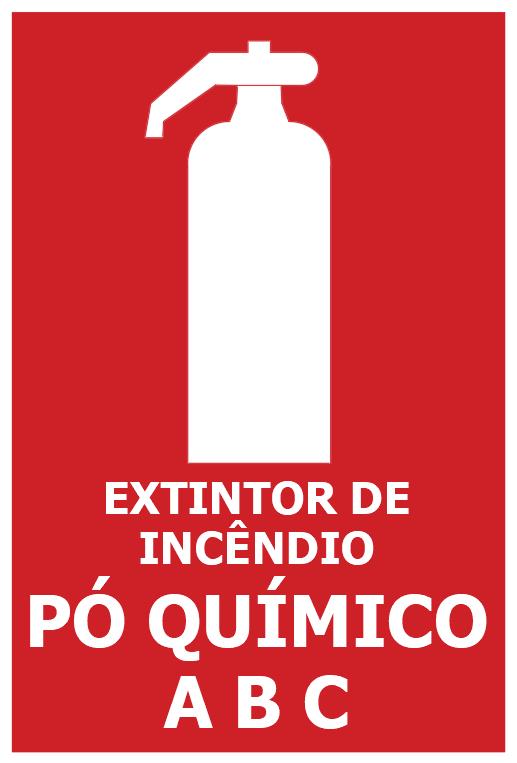 E5abc - Tamanho: 100x220mm - Extintor de incêndio - Pó Químico ABC