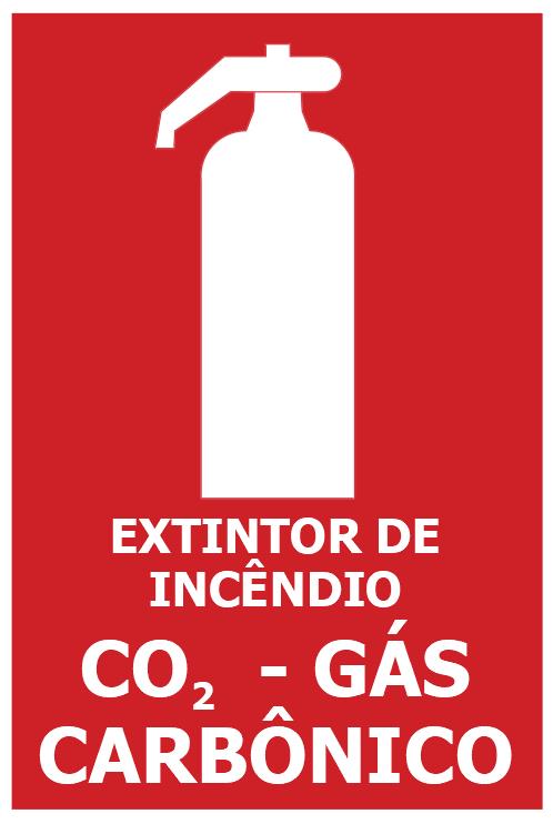 E5gc - Tamanho: 100x220mm - Extintor de incêndio - Gás Carbônico