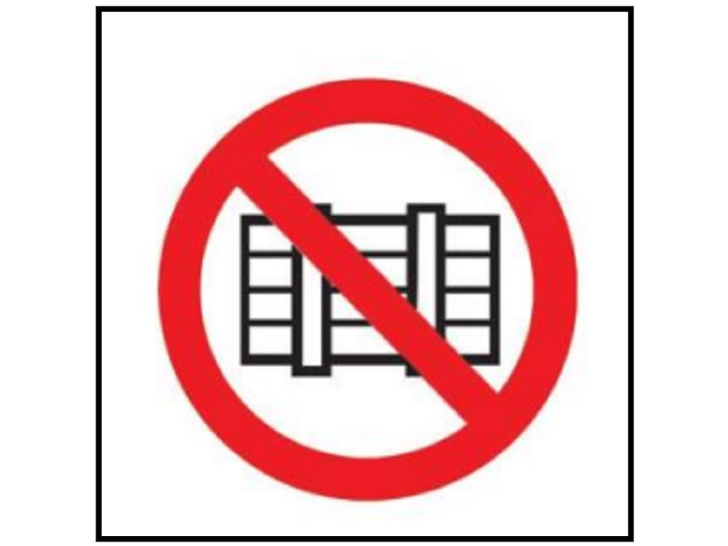 P5 -  Tamanho: 150x150mm - Proibido obstruir este local